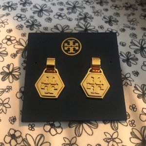 Tory Burch Geo T Drop Earrings